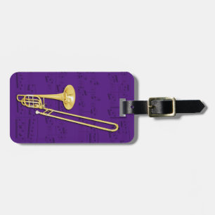 Bagagemärkren - trombonen (bas) - välj färg bagagebricka
