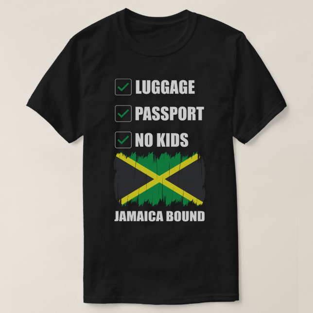 Bagagepass nr Kids Jamaica Bound lite Resa T Shirt (Design framsida)