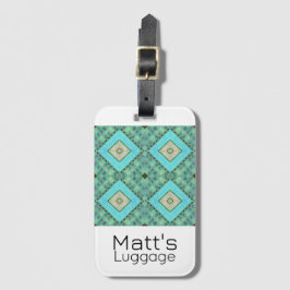 Bagagetag - architectural mönster av Jo Bilder Bagagebricka