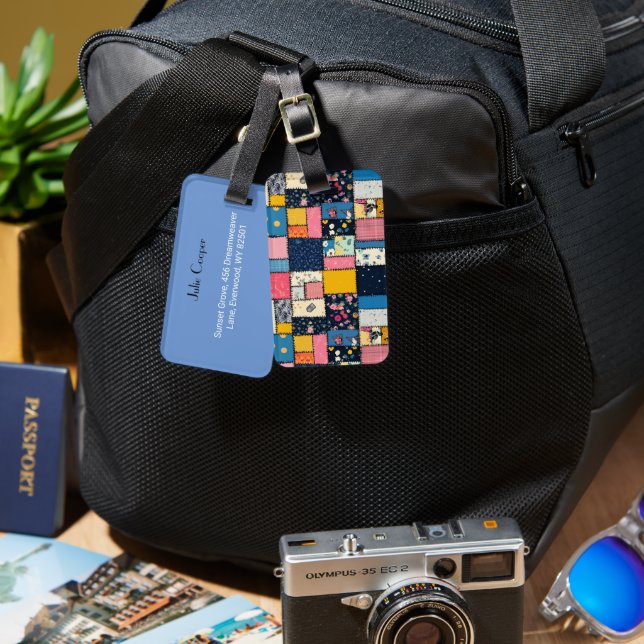 Bagagetag Bagagebricka (Fram & Baksida)