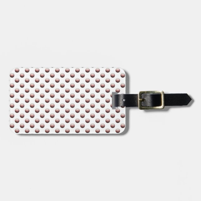 Bagagetag/Golf Bollar Bagagebricka (Horisontell Framsida)