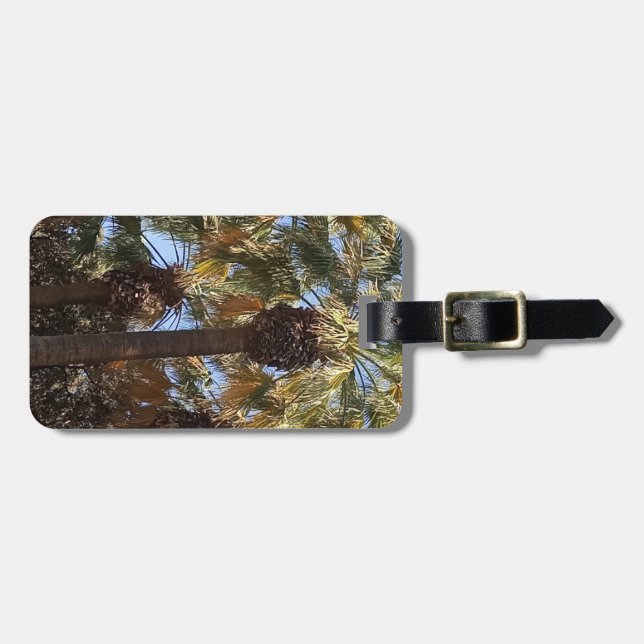 Bagagetag Handflatan Träd Bagagebricka (Horisontell Framsida)