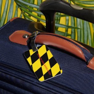 Bagagetag med Flagga München, Tyskland Bagagebricka