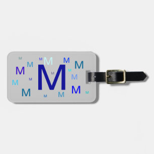 Bagagetag - upprepat monogram bagagebricka
