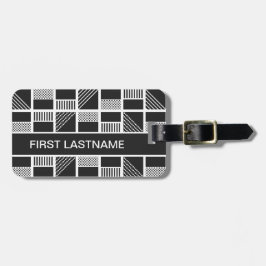 Bagagetagg för anpassningsbar av geometriska kvadr bagagebricka