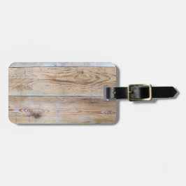 Bagagetagg för trämönster bagagebricka