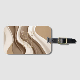 Bagagetagg i snyggt grafik bagagebricka