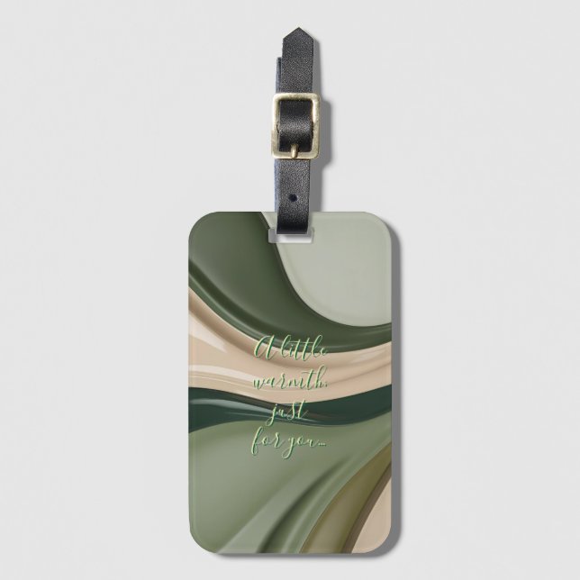 Bagagetagg i snyggt grafik bagagebricka (Framsida vertikal)