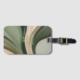 Bagagetagg i snyggt grafik bagagebricka