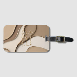 Bagagetagg i snyggt grafik bagagebricka