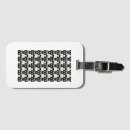 Bagagetagg i svartvitt bagagebricka