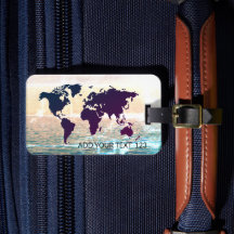 Bagagetaggen för världskarta