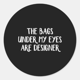 Bagageterna under min Ögon är de rätta Runt Klistermärke