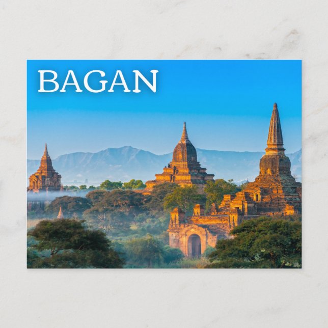 Bagan, Myanmar (Burma) vykort (Framsida)