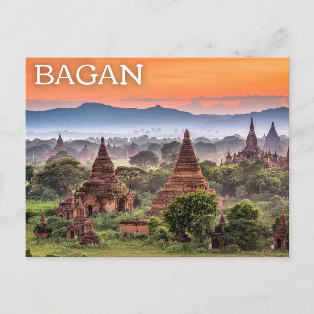 Bagan, Myanmar (Burma) vykort (Framsida)