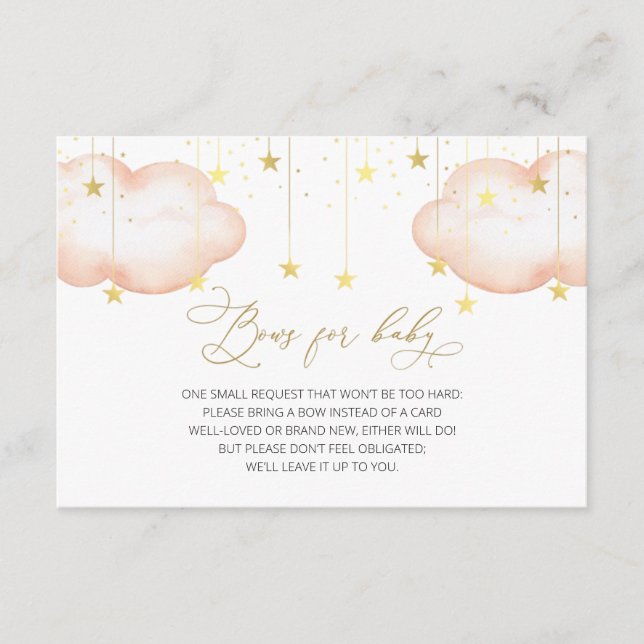 Bågar för babyinlägg, Twinkle Twinkle Little Star  Tilläggskort (Framsida)