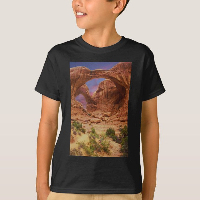 Bågar NP med fotvandrare UT Tee Shirt (Framsida)