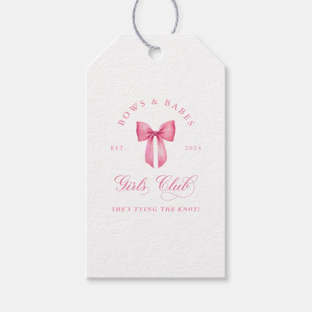 Bågar och tjejklubbens möhippa presentetikett (Framsidan)