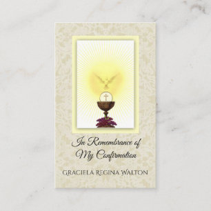 Bägare för Sacramentbekräftelsesnöre varar vä Visitkort