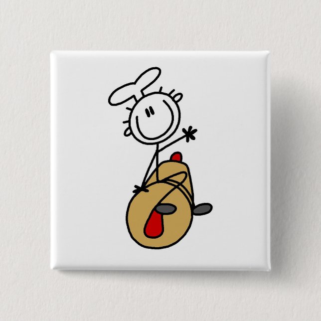 Bagare med kavelTshirts och gåvor Knapp (Framsida)