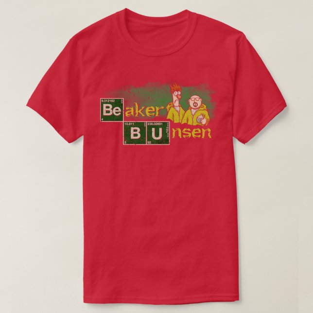 Bägare och Bunsen T Shirt (Design framsida)