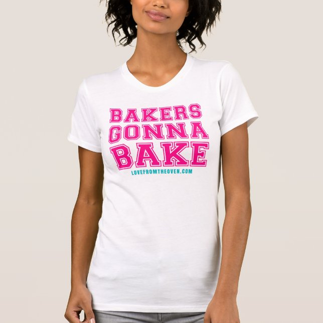 Bagare som går att baka skjortan tee shirt (Framsida)