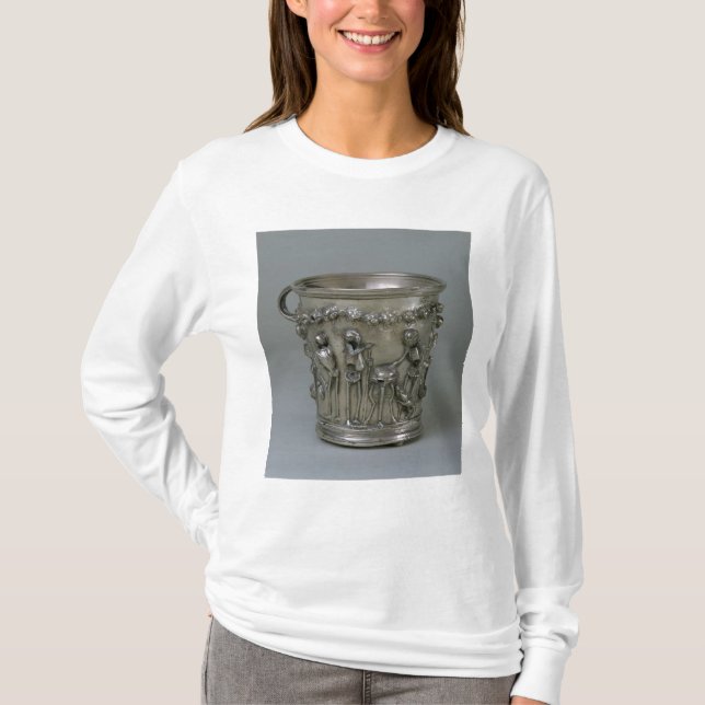Bägare som utföra i relief med skelett t shirt (Framsida)