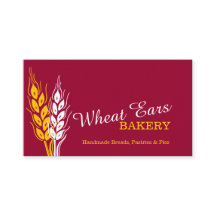 Bagarebagerivete gå i ax röda gula visitkortar