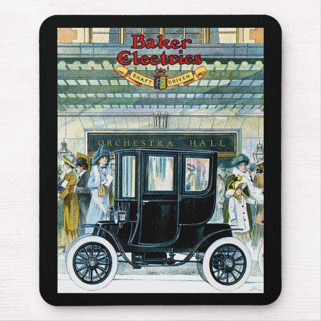 Bagareelbilar - vintage annons musmatta (Framsidan)