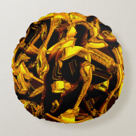 Bagass eller biet av dehydratiserat tangerinskal rund kudde