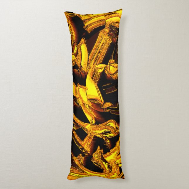 Bagass eller bitar av torkad skal av mandarin kroppskudde (Baksidan (Vertikal))