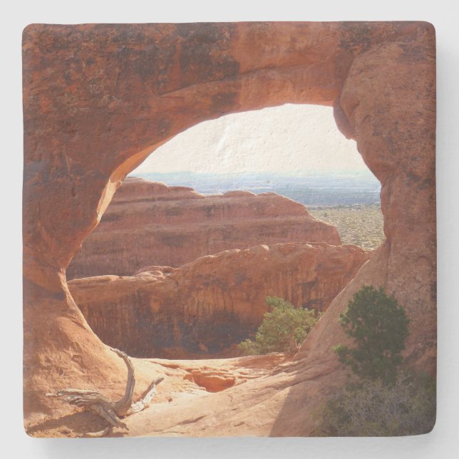 Båge Arch I i Arches nationalpark Stenunderlägg (Framsidan)