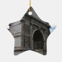 Båge av Trajan. Julgransprydnad Keramik