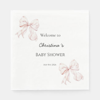 Båge Baby shower servetter