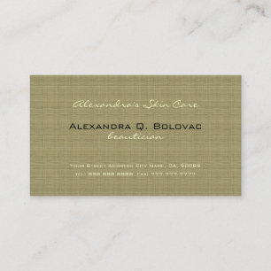 Bage & White Simple Linen Struktur Visitkort