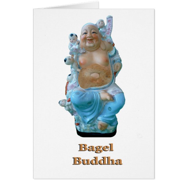 Bagel Buddha Hälsningskort (Framsidan)