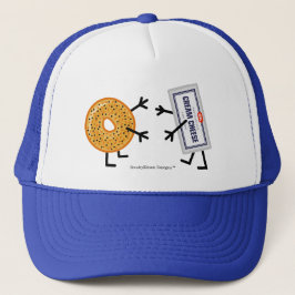 Bagel & Cream Cheese - Funny Foodie Friends Truckerkeps