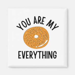 Bagel Du Är Allt För Mig Roligt Magnet