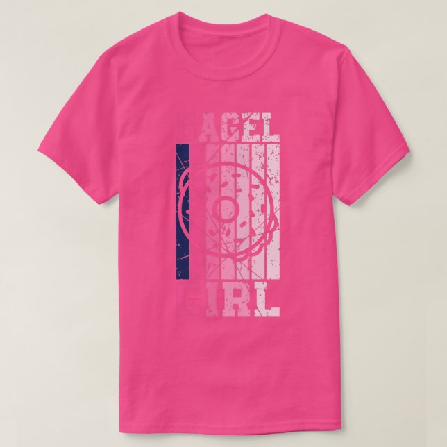 Bagel Girl Baker Bakery 4 T Shirt (Design framsida)