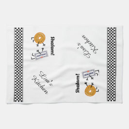 Bagel & gräddost - Shalom! Kökshandduk