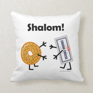 Bagel & gräddost - Shalom! Kudde