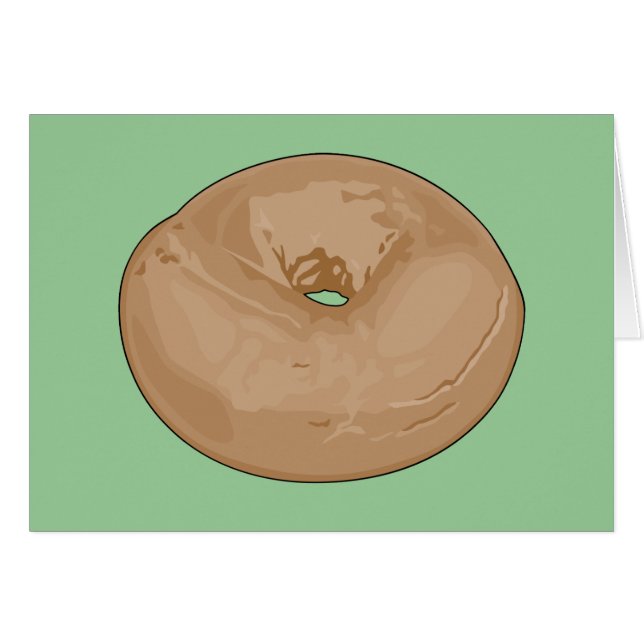 Bagel Hälsningskort (Framsidan Horizontal)