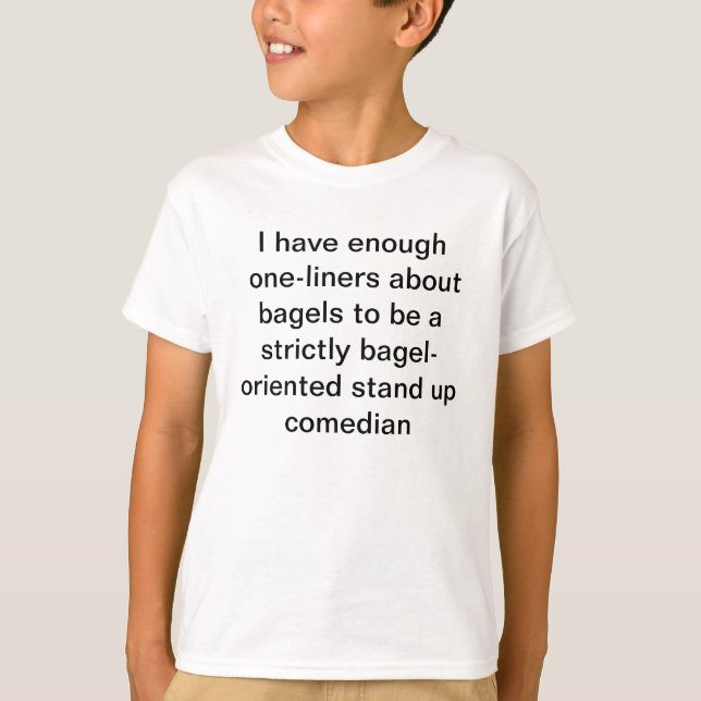 bagel-komiker tee shirt (Framsida)