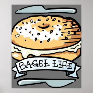 Bagel Life Allt Bagels är allt för mig Poster