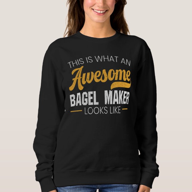 Bagel Maker Foodie Bread Bakery Food Jewish Sesame T Shirt (Framsida)