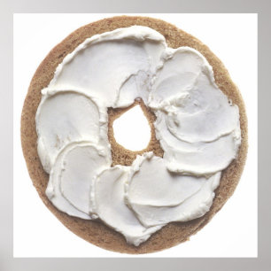 Bagel med Cream Cheese Poster