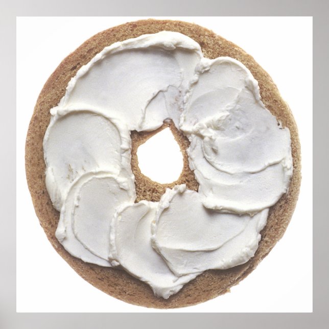 Bagel med Cream Cheese Poster (Framsidan)
