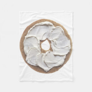 Bagel med gräddost fleecefilt