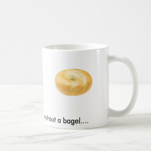 Bagel på en kaffemugg