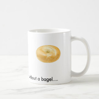 Bagel på en kaffemugg